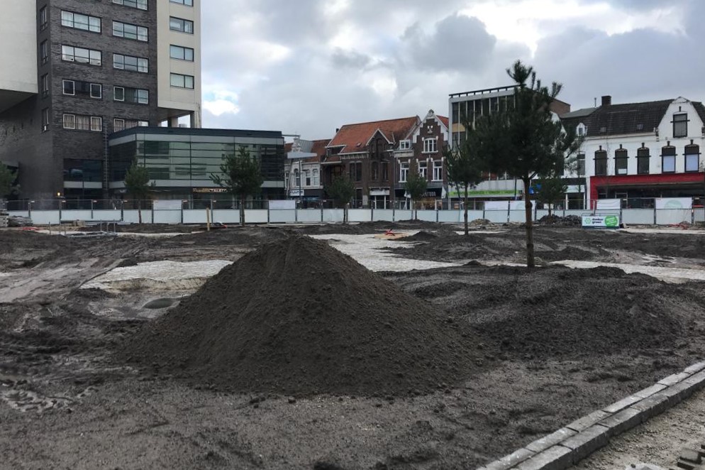 BVB Landscaping Clausplein Eindhoven daktuinsubstraat retentiedak aanleg