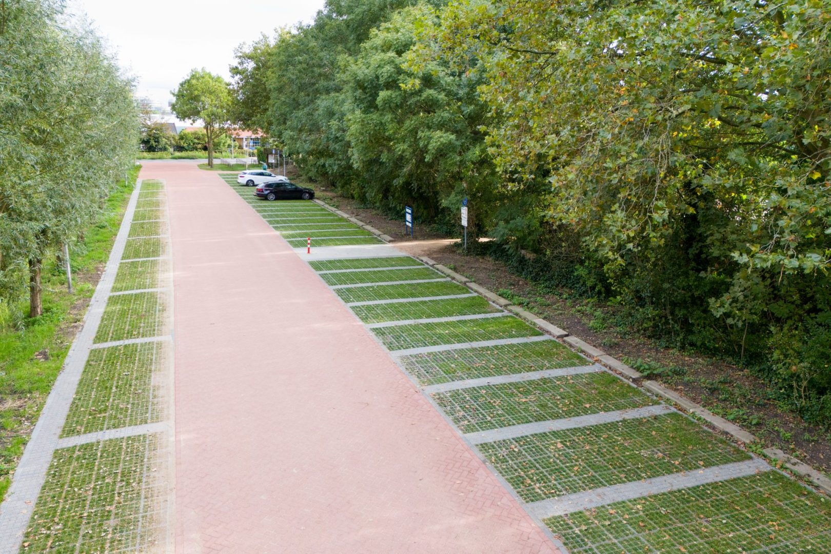BVB Landscaping substraat funderingssubstraat Huebner-Lee groene parkeerplaats Naaldwijk