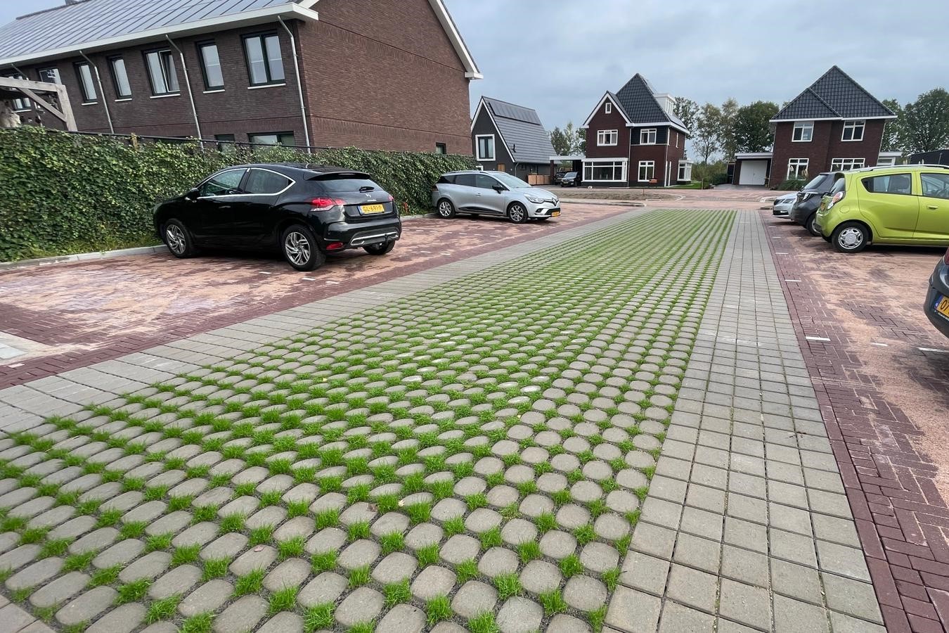 BVB Landscaping Park Positive funderingssubstraat Ommen groene rijbaan (2)