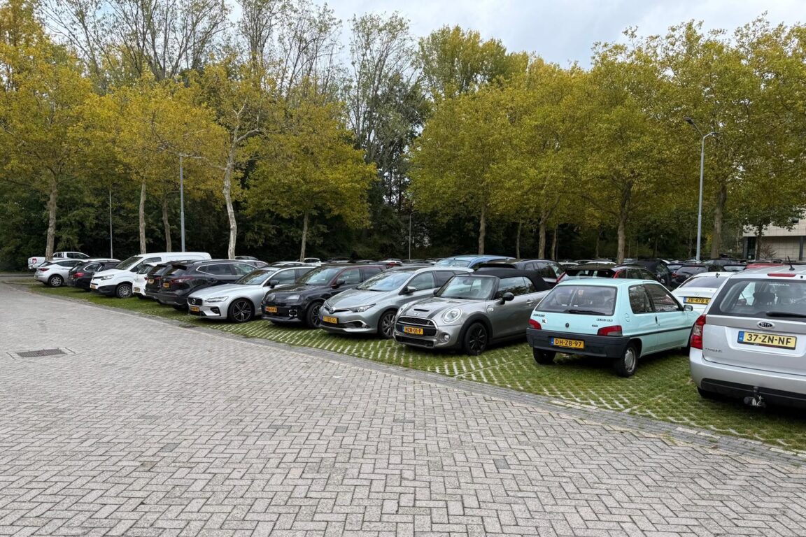 BVB Landscaping grastegelsubstraat grastegelfundatie parkeerplaats Anderlechtstraat Eindhoven